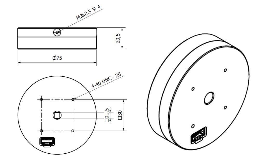 MID5C diaphragm dimensions