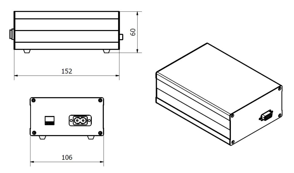 MID5C diaphragm controller dimensions